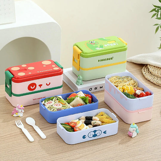 Cutie de prânz Bento pentru copii cu design dinozauri 1