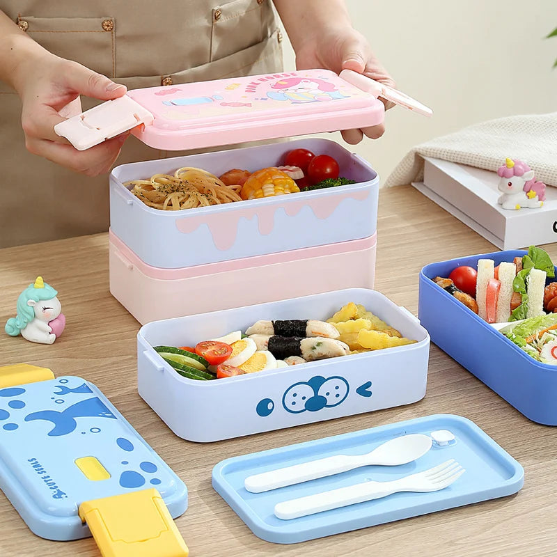 Cutie de prânz Bento pentru copii cu design dinozauri 2