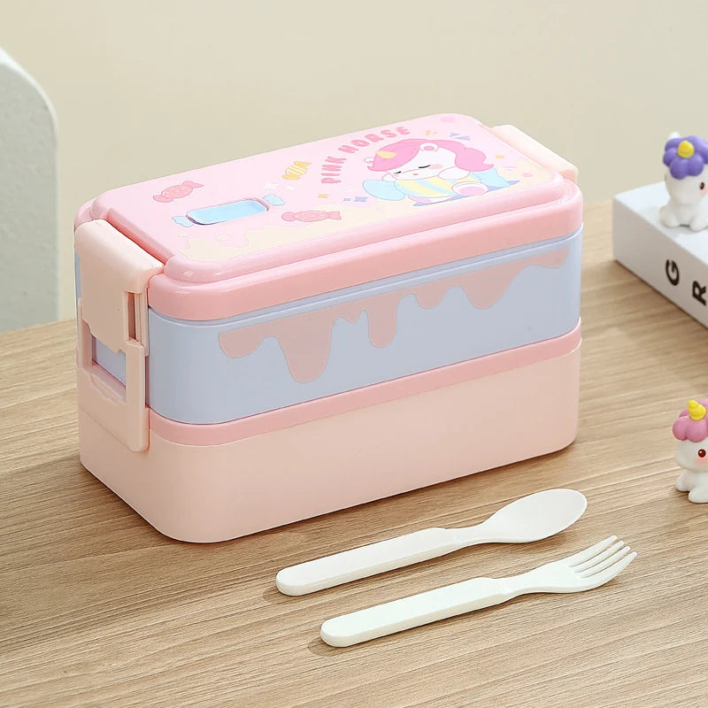 Cutie de prânz Bento pentru copii cu design dinozauri 7