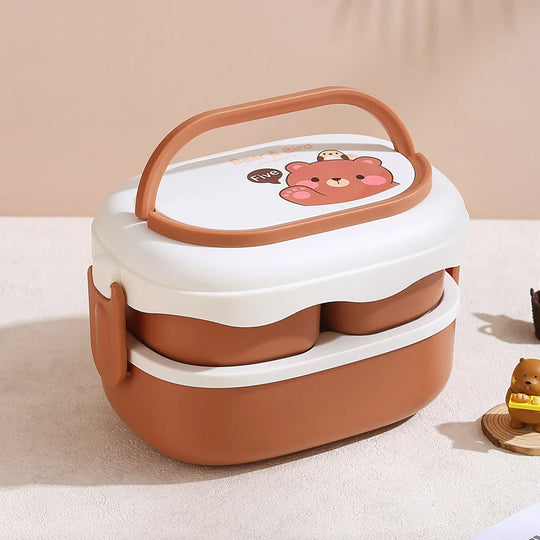 Cutie de prânz Bento pentru copii cu design ursuleț 6