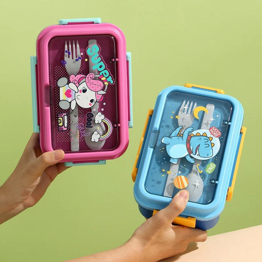 Cutie de prânz cu compartimente separate și design tematic pentru copii 2