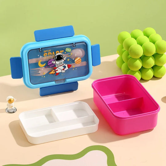 Cutie de prânz cu compartimente separate și design tematic pentru copii 6