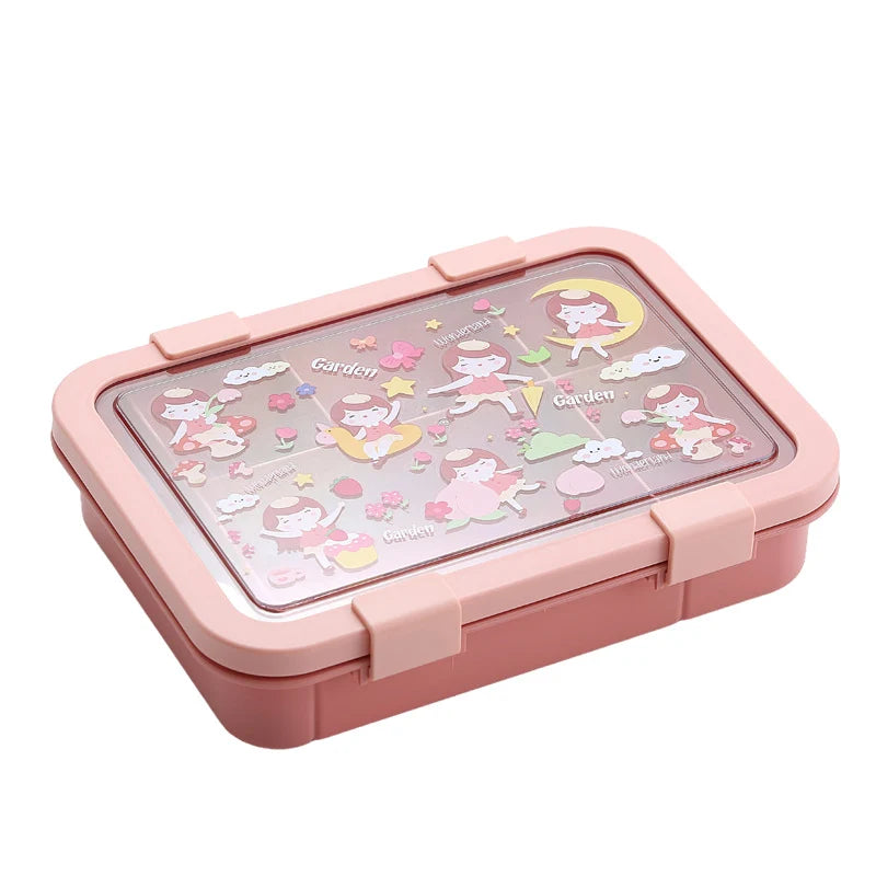 Cutie de prânz multi-compartiment pentru copii cu tematică unicorn 4