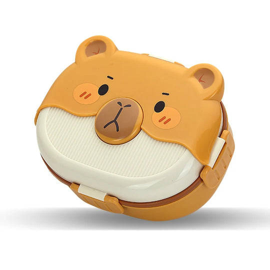 Cutie de prânz portabilă cu design ursuleț pentru copii și adulți 4