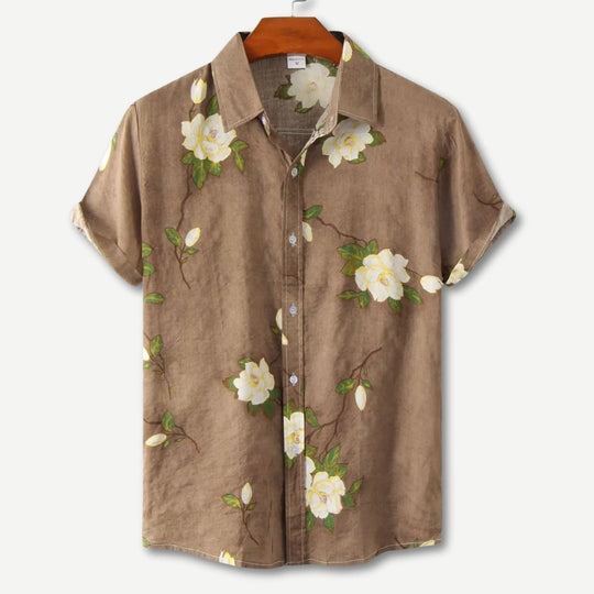 Dames Bloemenblouse Casual Ademend Katoen 1
