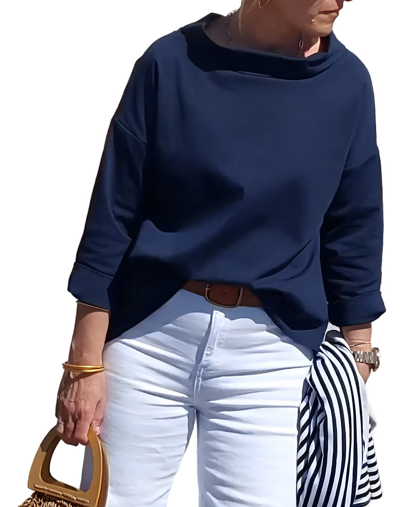 Dames Blouse Hoogwaardige Ademend Stof Tijdloos Design Met Hoge Kraag 6