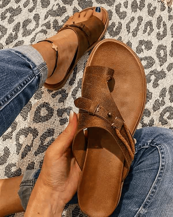Dames Comfortsandalen met Verstelbare Riemen en Anatomisch Voetbed 0