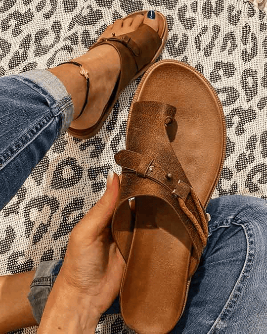 Dames Comfortsandalen met Verstelbare Riemen en Anatomisch Voetbed 0