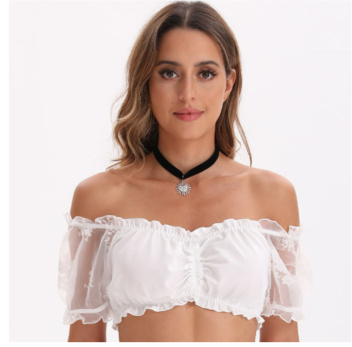 Dames Dirndlbluse Traditioneel Oktoberfest Stijl 4