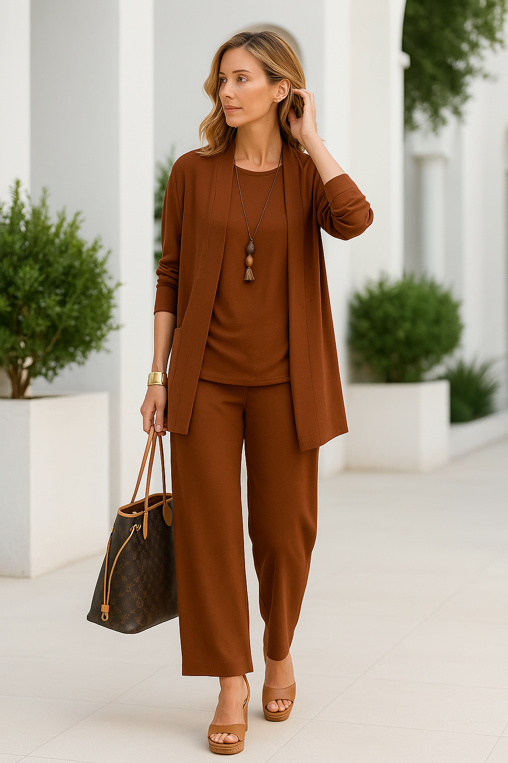 Dames Driedelige Set Broekpak Casual Comfort 1