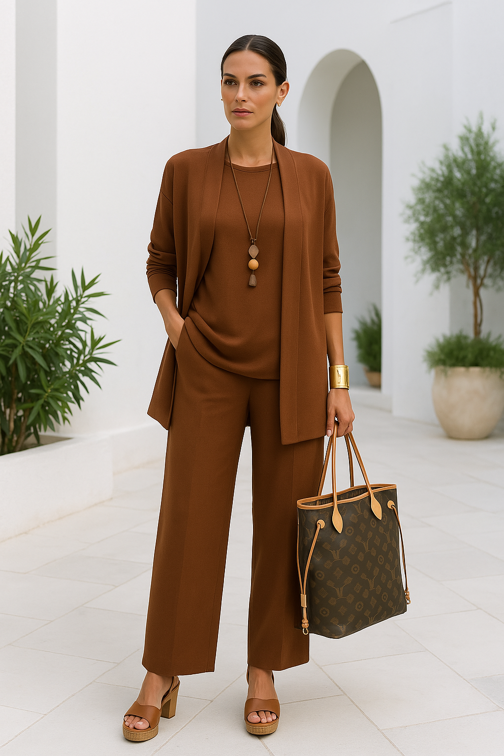 Dames Driedelige Set Broekpak Casual Comfort 2