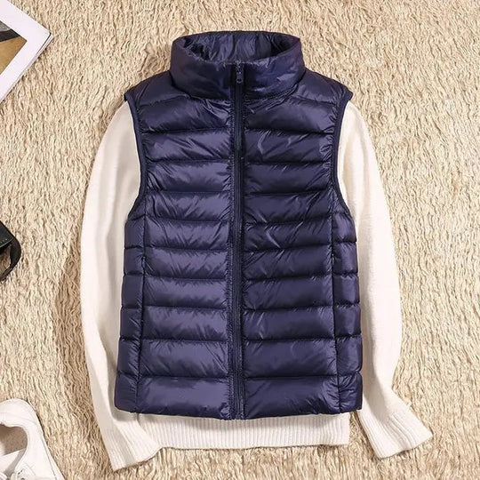 Dames Lichtgewicht Donsvest Casual Polyester 11