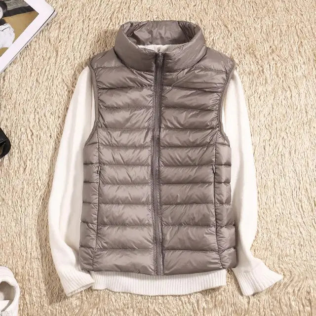 Dames Lichtgewicht Donsvest Casual Polyester 4