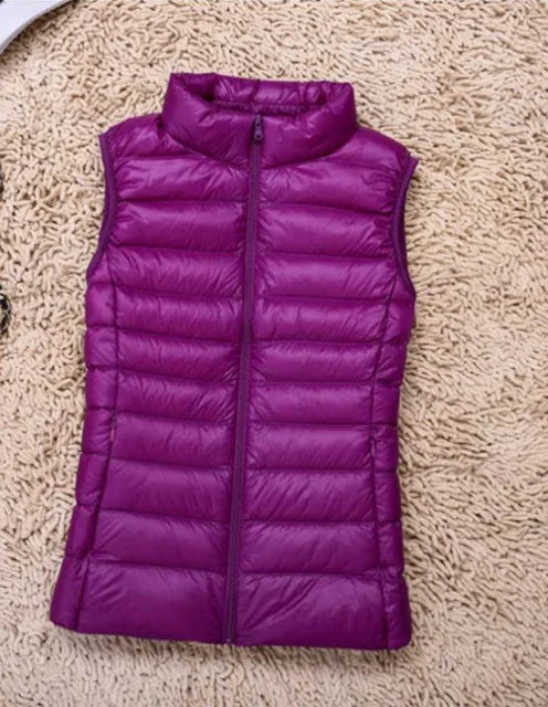 Dames Lichtgewicht Donsvest Casual Polyester 6