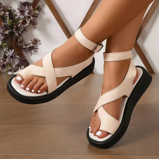 Dames Sandalen Gladiator Met Dikke Zool Synthetisch 2