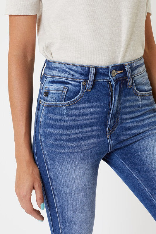 Dames Skinny Jeans Hoge Taille met Zoomdetail 3