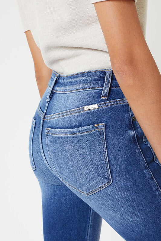 Dames Skinny Jeans Hoge Taille met Zoomdetail 6