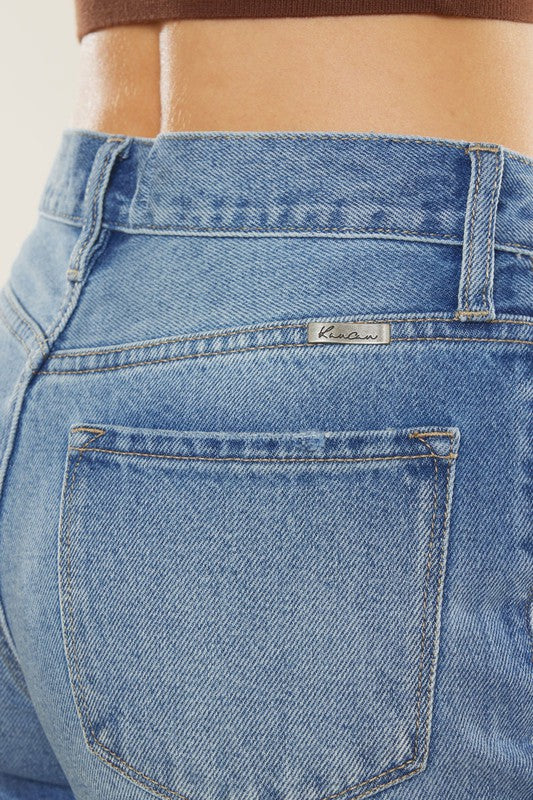Dames Spijkerbroek Hoge Taille Mom Fit Denim 3