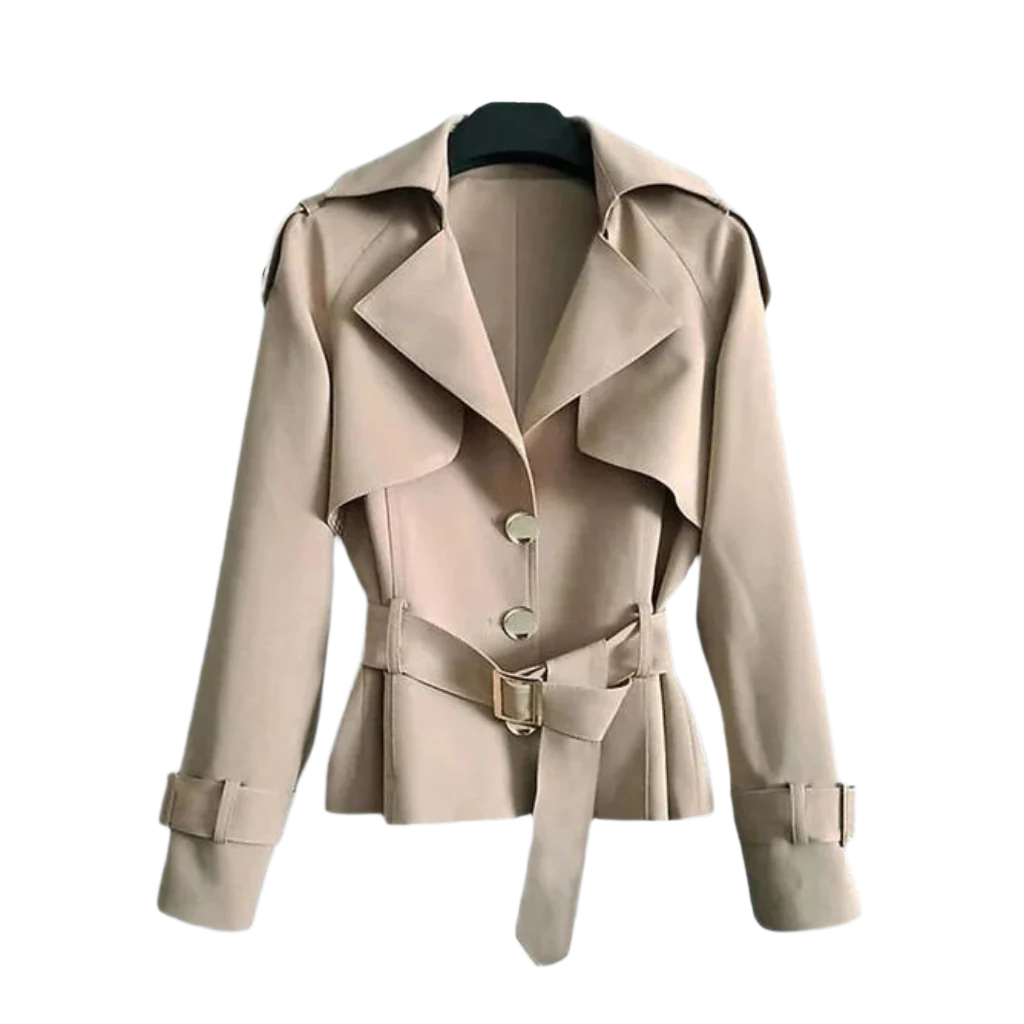 Dames Trenchcoat Vintage Handgemaakt Luxe 0