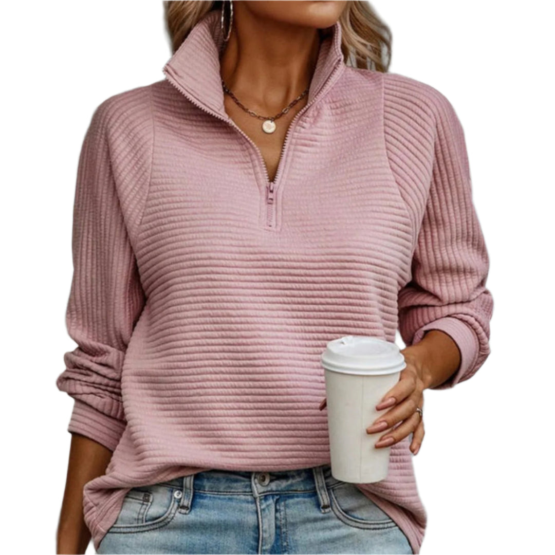 Dames V-Hals Trui Elegante Stijl Katoen en Zijde 0