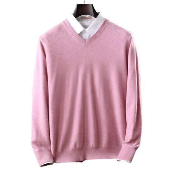 Dames V-hals Trui Kasjmiermix Comfortabel Casual 0