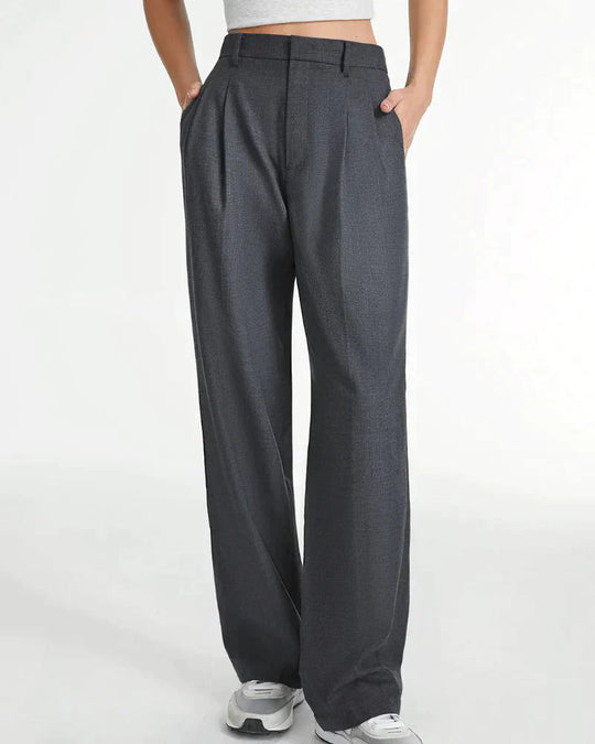 Dames Wijd Uitlopende Broek Getailleerd Polyester 9
