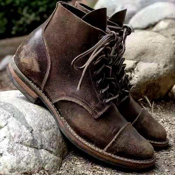 Variant image for Herre Støvler Lace-Up Læder Robust Design-12