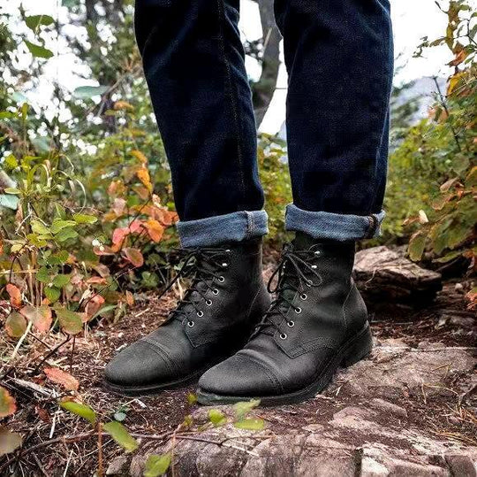 Variant image for Herre Støvler Lace-Up Læder Robust Design-21