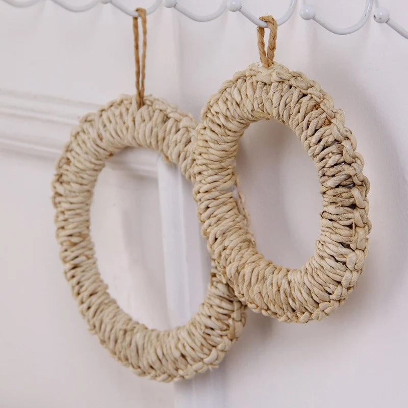 Decor de perete din fibre naturale lucrat manual pentru interior 3
