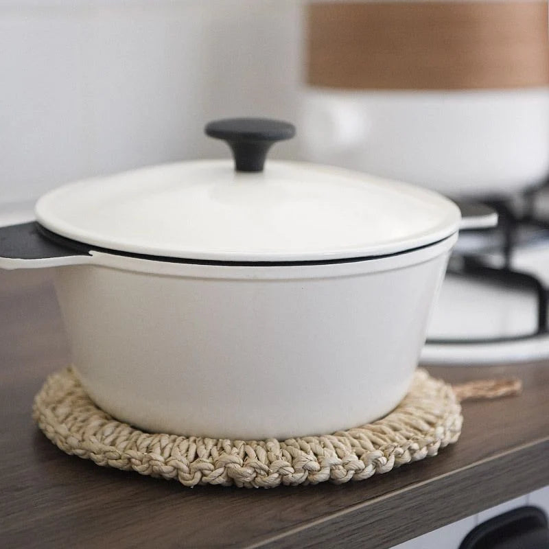 Decor de perete din fibre naturale lucrat manual pentru interior 4