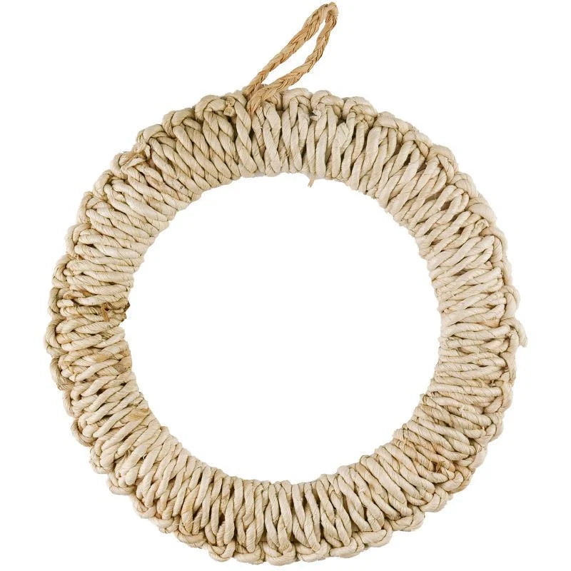 Decor de perete din fibre naturale lucrat manual pentru interior 5