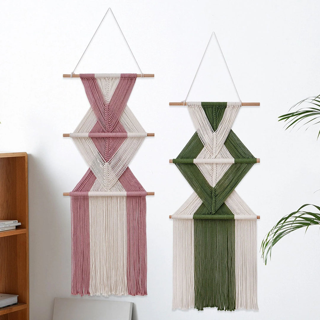 Decor de perete macramé pentru casă stil boem 1
