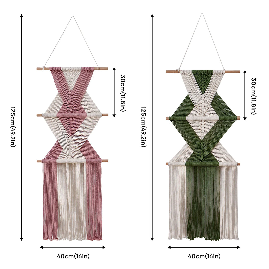 Decor de perete macramé pentru casă stil boem 2