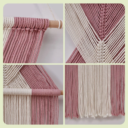 Decor de perete macramé pentru casă stil boem 4