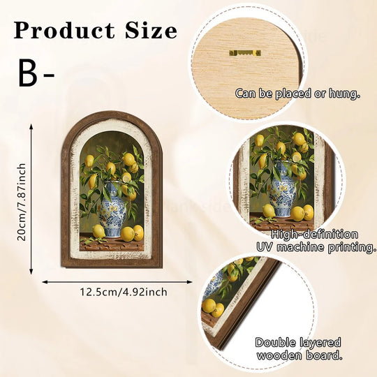 Decorațiune de perete cu model de lămâie pentru interior 0