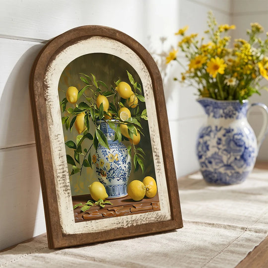 Decorațiune de perete cu model de lămâie pentru interior 2