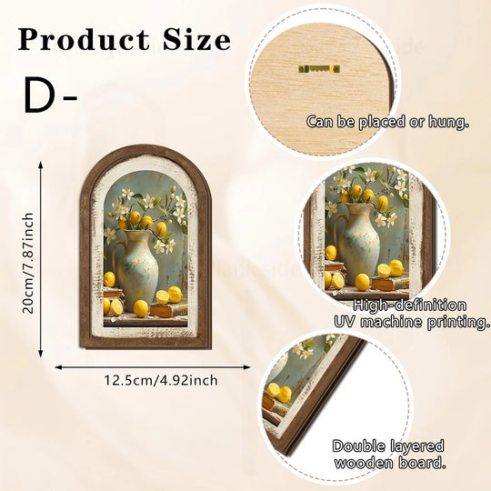 Decorațiune de perete cu model de lămâie pentru interior 9