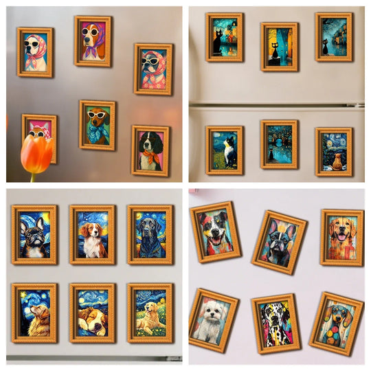 Decorativă Artă cu Pisici Design Futurist pentru Interior 1