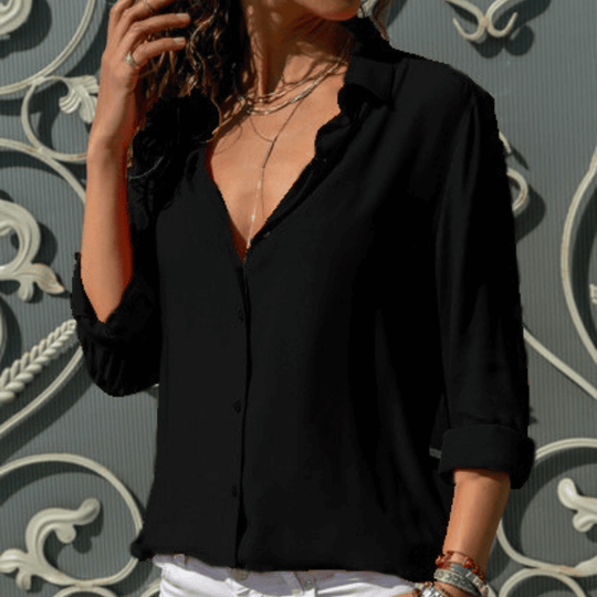 Variant image for Skjortebluse Dame Elegant Design Blød 100% Bomuld-43