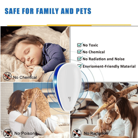 Dispozitiv Ultrasonic pentru Protecția Împotriva Insectelor și Rozătoarelor Modern 6