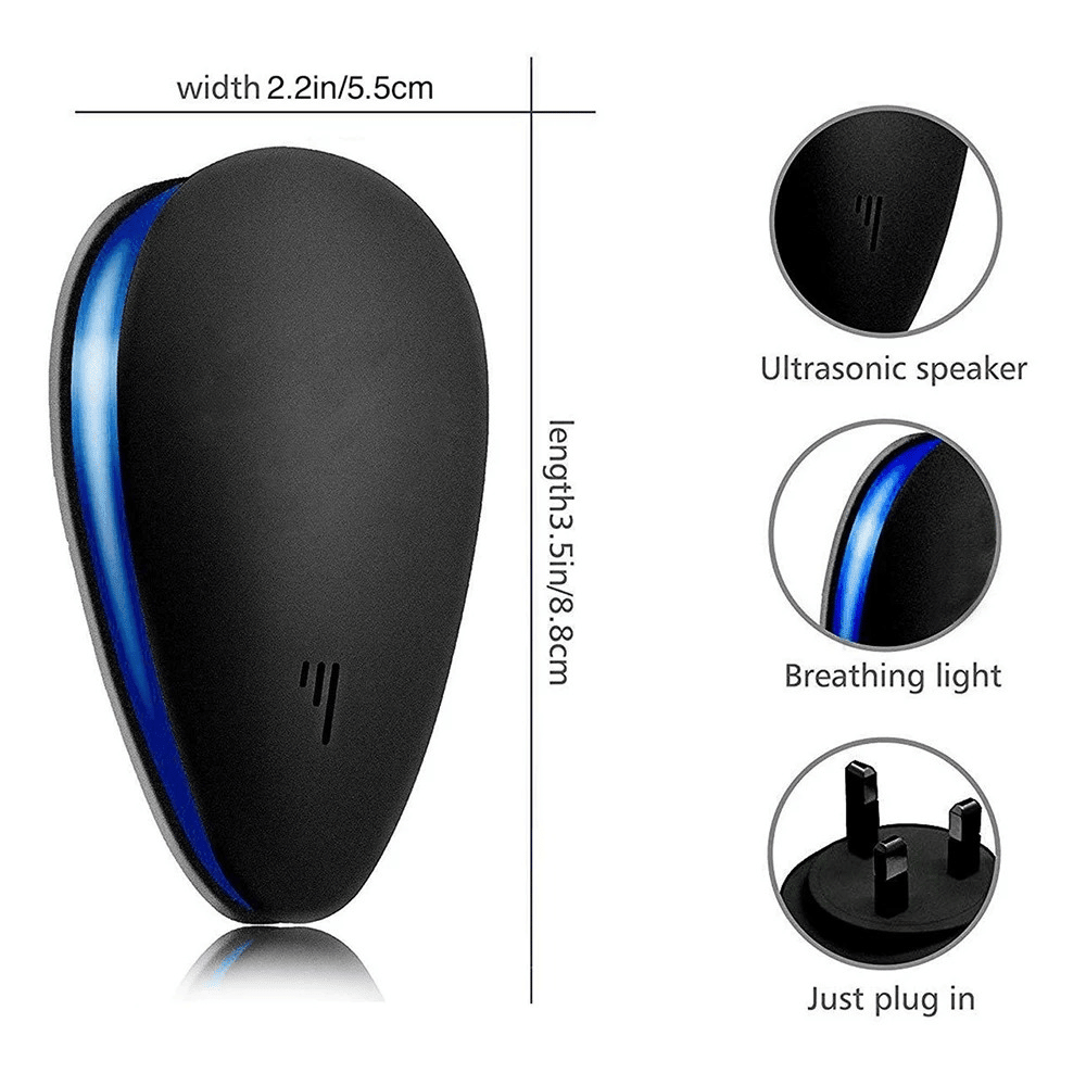 Dispozitiv Ultrasonic pentru Protecția Împotriva Insectelor și Rozătoarelor Modern 7