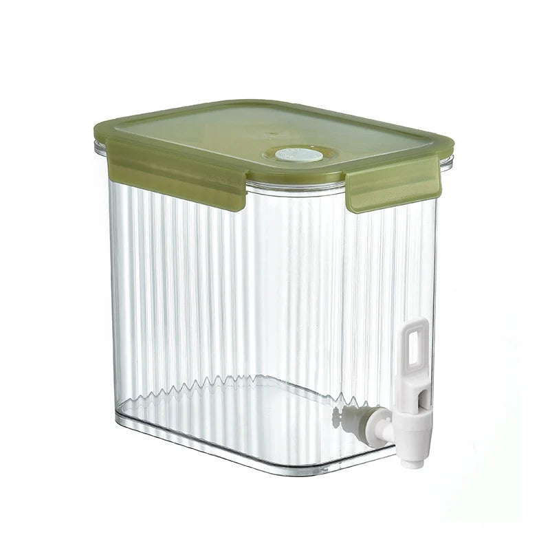 Dozator de băuturi transparent cu robinet și capac etanș pentru uz casnic 0