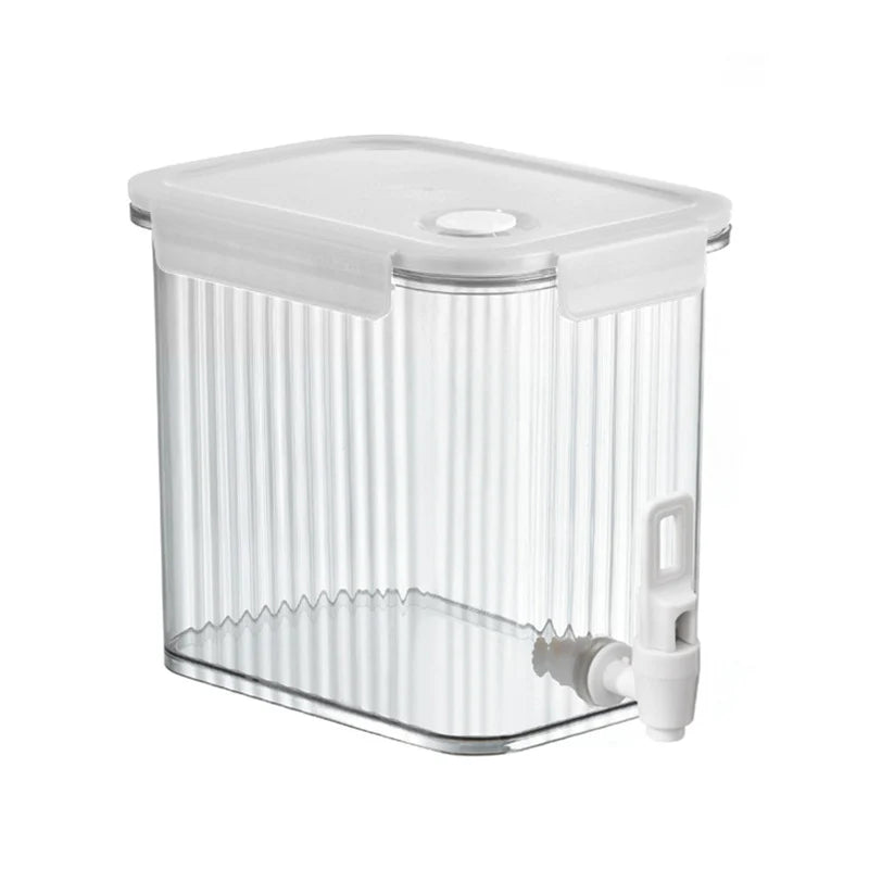 Dozator de băuturi transparent cu robinet și capac etanș pentru uz casnic 5