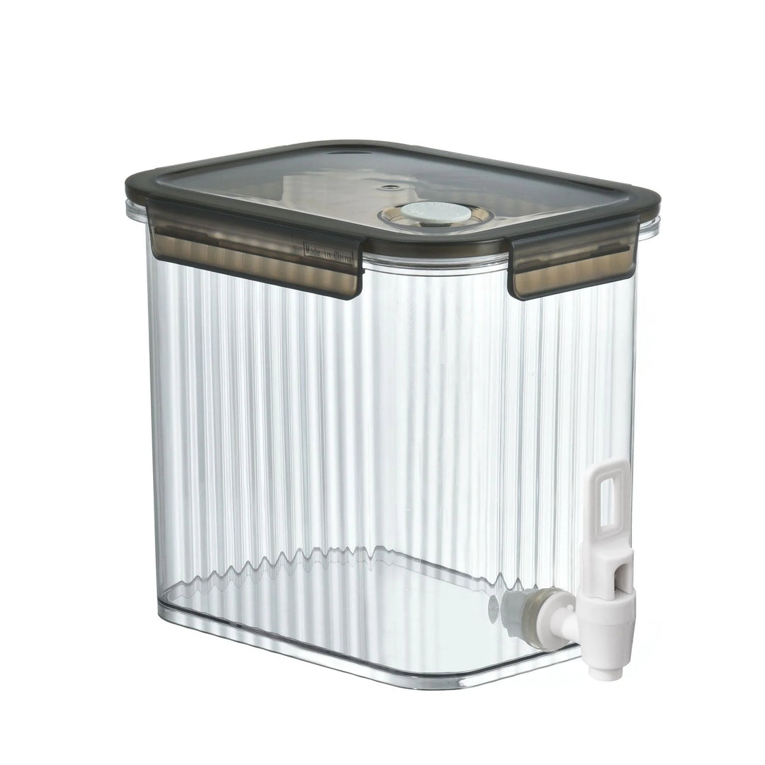 Dozator de băuturi transparent cu robinet și capac etanș pentru uz casnic 6