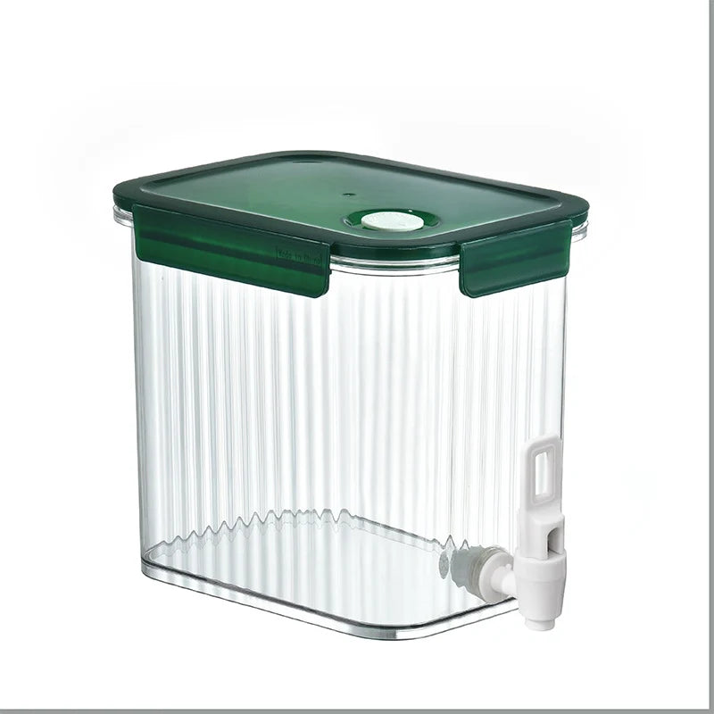 Dozator de băuturi transparent cu robinet și capac etanș pentru uz casnic 9