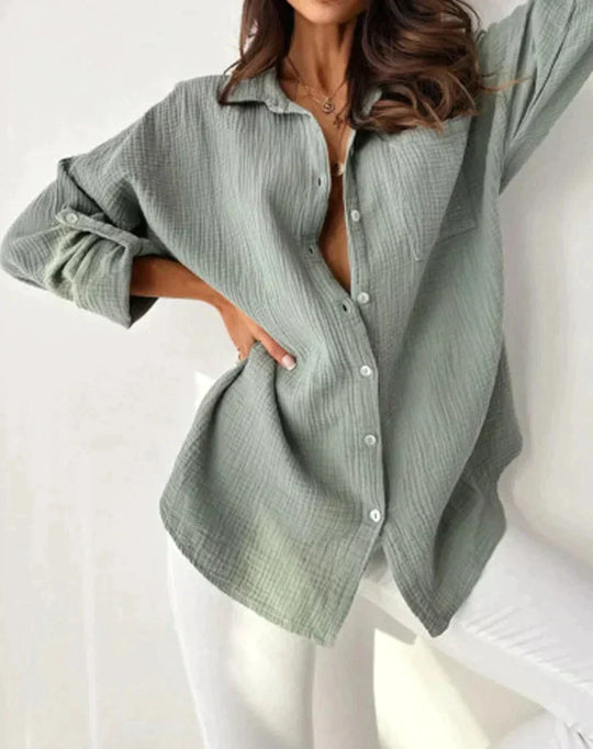 Variant image for Kvinders Bluse Let og Luftig Design Åndbar Stof-21
