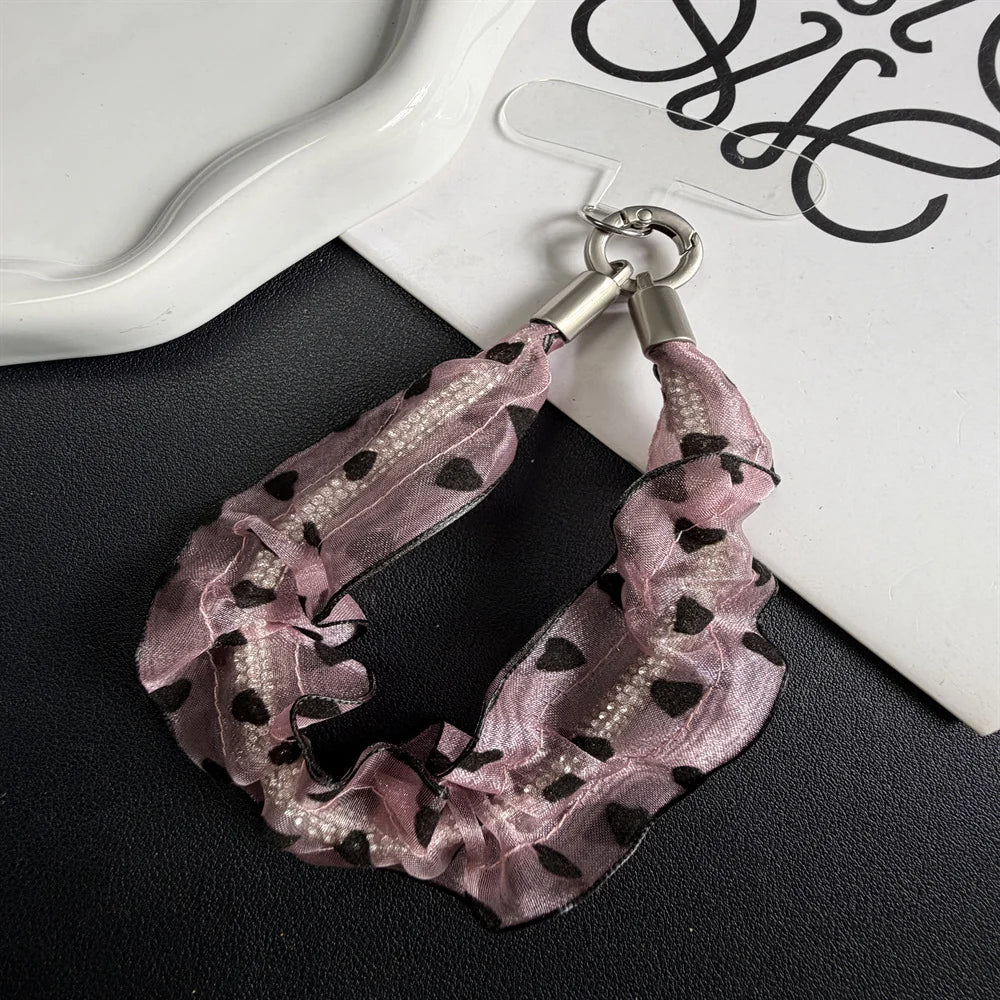 Elastic de Păr cu Design Inimioare pentru Femei, Accesoriu Coafură Stilat 0