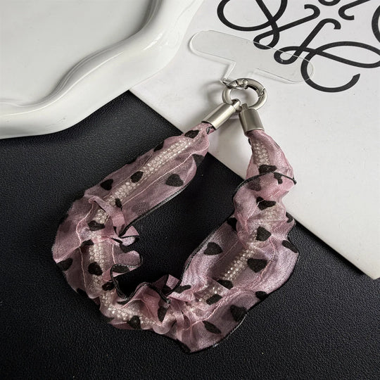 Elastic de Păr cu Design Inimioare pentru Femei, Accesoriu Coafură Stilat 0