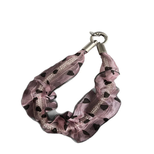 Elastic de Păr cu Design Inimioare pentru Femei, Accesoriu Coafură Stilat 4
