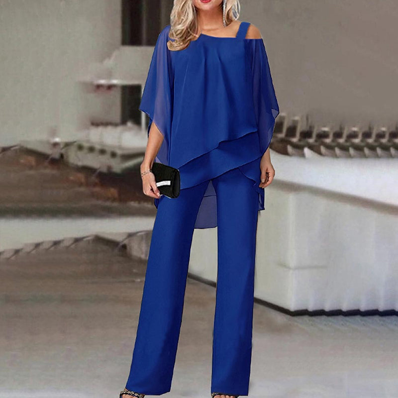 Set elegant pentru femei din țesătură elegantă